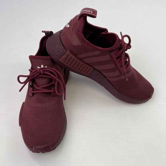 Adidas Shoe Women 8 NMD R1 Victory Crimson Lace Up Low Top Run Gym Sneaker Ex - Picture 2 of 14